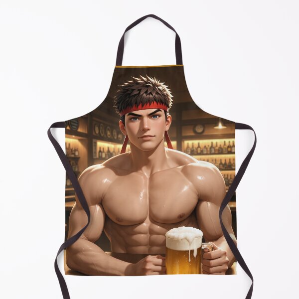 Item preview, Ryu having a beer at the bar designed and sold by Planet Utoppia.