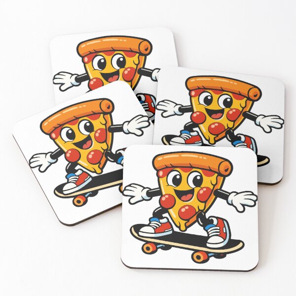 Item preview, Just Roll With It – Funny Skating Pizza Slice designed and sold by FamaPod.