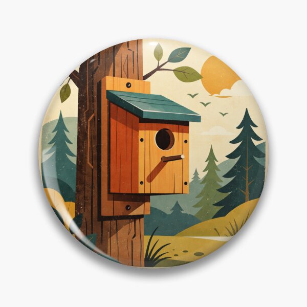 Item preview, Nest Box - retro bird house designed and sold by DamioPolArt.