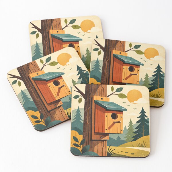 Item preview, Nest Box - retro bird house designed and sold by DamioPolArt.