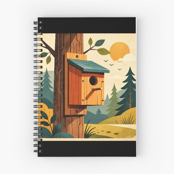 Item preview, Nest Box - retro bird house designed and sold by DamioPolArt.