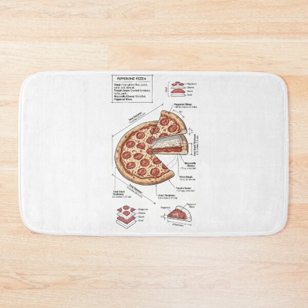 Item preview, Pepperoni Pizza - Cross-section Isometric Drawing designed and sold by Rhu Creations.