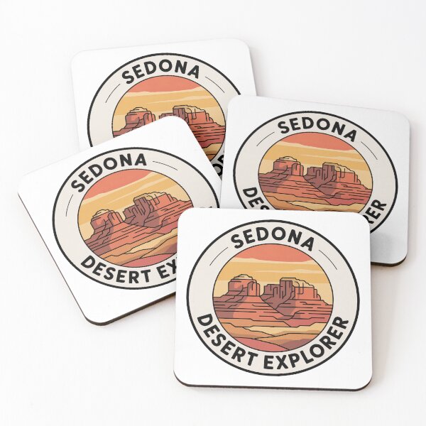 Item preview, Sedona Desert Explorer - Vintage Arizona Red Rock Travel Badge designed and sold by pod24.