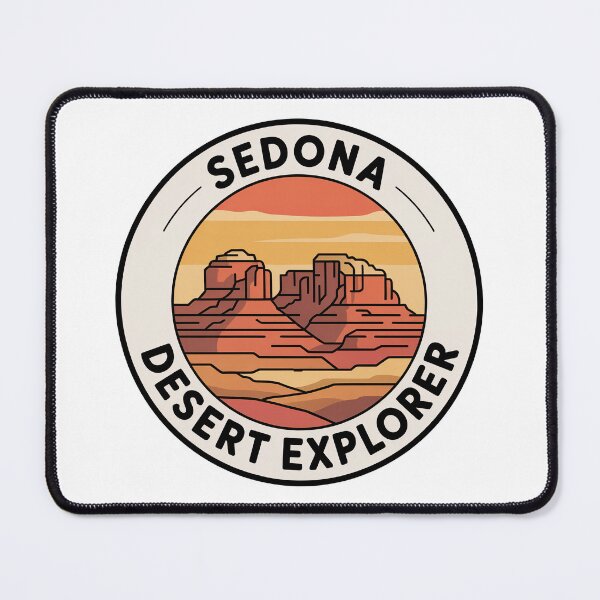 Item preview, Sedona Desert Explorer - Vintage Arizona Red Rock Travel Badge designed and sold by pod24.