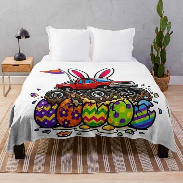 Item preview, Boys Easter Monster Truck Eggs Toddler Kids designed and sold by clothesy7.