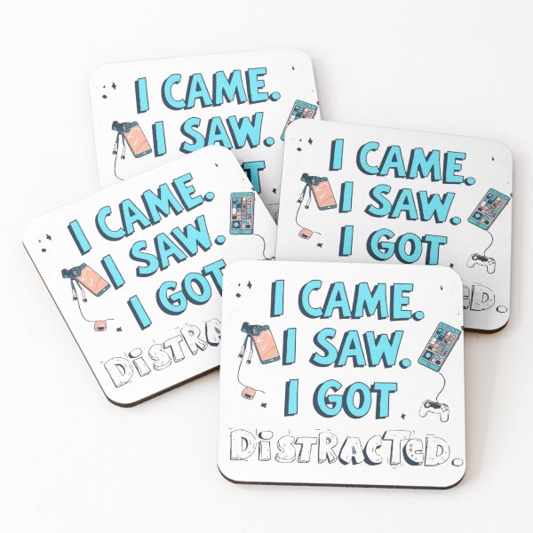 Item preview, Easily Distracted Funny Quote designed and sold by WisknowDesigns.