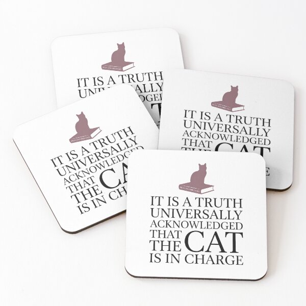 Item preview, Pride and Prejudice Cat Is In Charge Jane Austen Funny designed and sold by Fenay Designs.