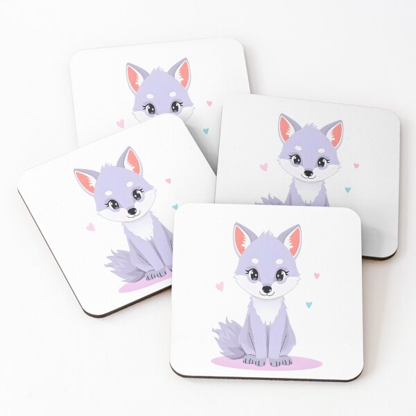 Item preview, Pastel Kawaii Purple Fox – Cute Aesthetic Animal Illustration designed and sold by Kavya Art.