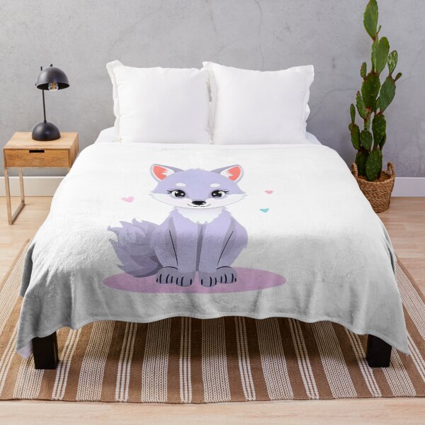 Item preview, Pastel Kawaii Purple Fox – Cute Aesthetic Animal Illustration designed and sold by Kavya Art.