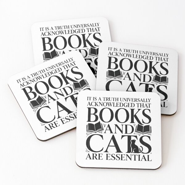 Item preview, Pride and Prejudice Books And Cats Are Essential Jane Austen designed and sold by Fenay Designs.
