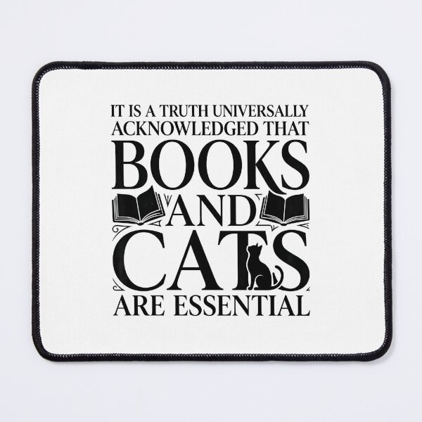 Item preview, Pride and Prejudice Books And Cats Are Essential Jane Austen designed and sold by Fenay Designs.