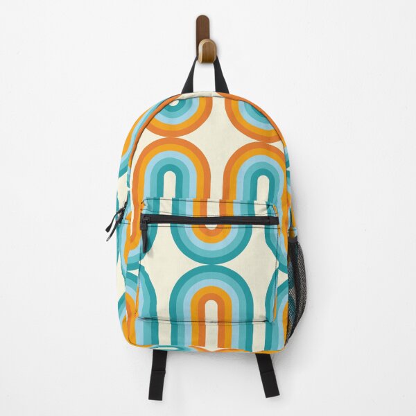 Item preview, Retro Mid Century Modern - Turquoise blue and Orange designed and sold by JMgraphic.