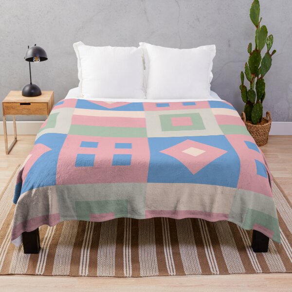 Item preview, patchwork design in pink and blue designed and sold by Sheridanlongdog.