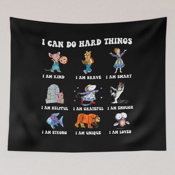 Item preview, I Can Do Hard Things Positive Affirmations For Kids Teachers Classroom designed and sold by KenveLaova.
