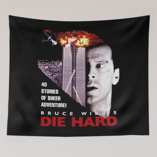 Item preview, DIE HARD Only works with black BruceWillis 40 stories of sheer adventure designed and sold by hanichshop.