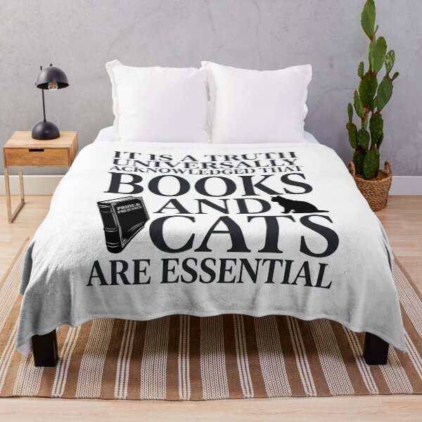 Item preview, Jane Austen Books And Cats Are Essential Pride and Prejudice designed and sold by Fenay Designs.