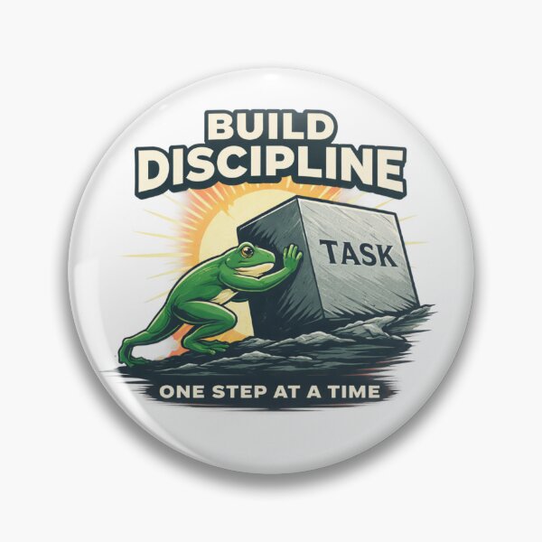 Item preview, Build discipline, eat the frog designed and sold by trendie-tees.