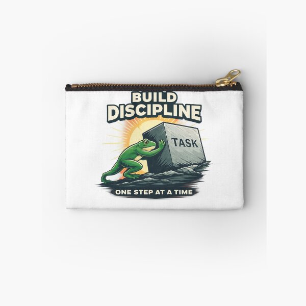 Item preview, Build discipline, eat the frog designed and sold by trendie-tees.