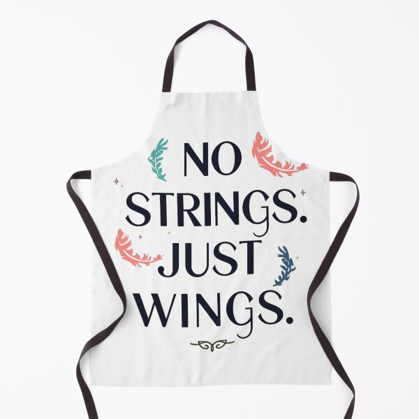 Item preview, No Strings Just Wings Freedom Quote designed and sold by WisknowDesigns.