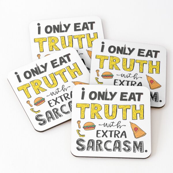 Item preview, Truth with Sarcasm Funny Quote designed and sold by WisknowDesigns.