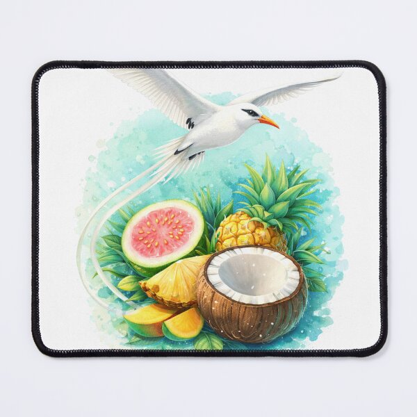 Item preview, Mauritius Parakeet Tropical Fruit art designed and sold by Seabreeze2025.