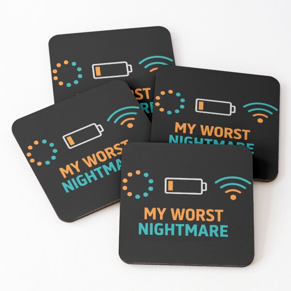Item preview, My Worst Nightmare Funny Tech Anxiety WiFi Loading Battery designed and sold by FamaPod.