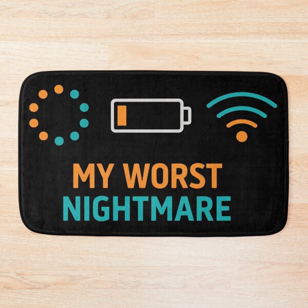 Item preview, My Worst Nightmare Funny Tech Anxiety WiFi Loading Battery designed and sold by FamaPod.