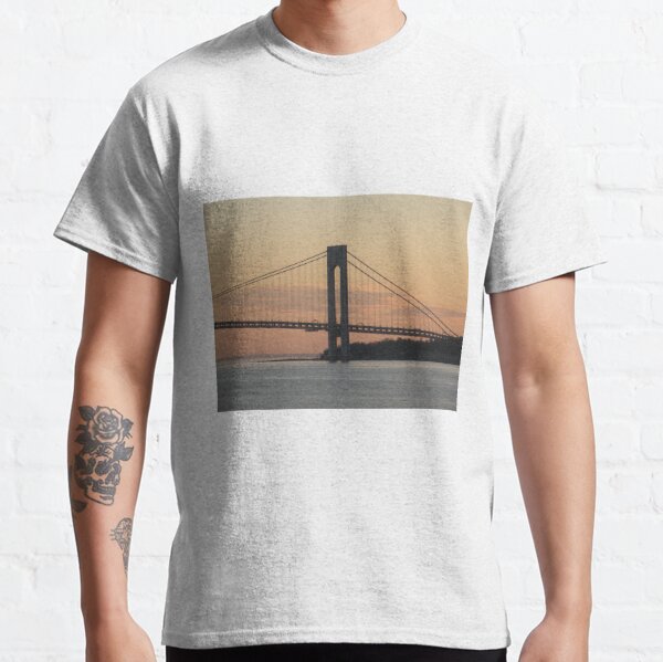 #bridge, #architecture, #water, #city, #usa, #california, #WerrazanoNarrowsBridge, #suspension, #river, #sky, #bay, #landmark Classic T-Shirt