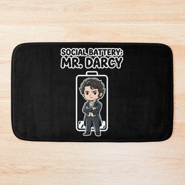 Item preview, Social Battery Mr Darcy Pride And Prejudice Chibi designed and sold by Fenay Designs.