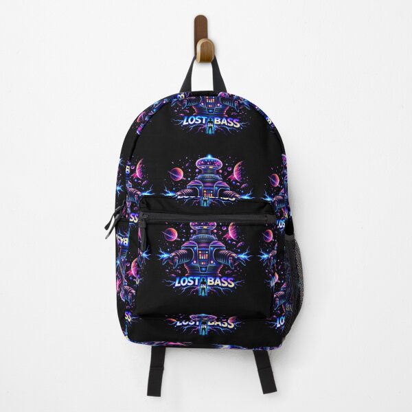 Item preview, Lost in Bass – Retro Space Robot Neon Rave designed and sold by leyfinder.