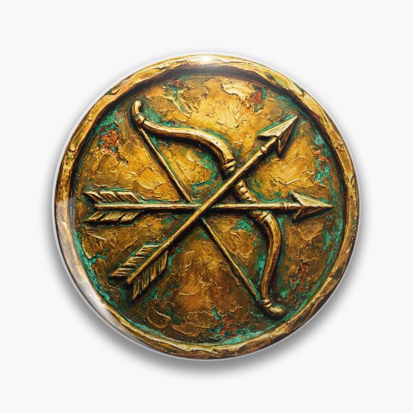 Item preview, The Ranger Coin - Antique RPG Class Sticker designed and sold by ShadowFaeStudio.