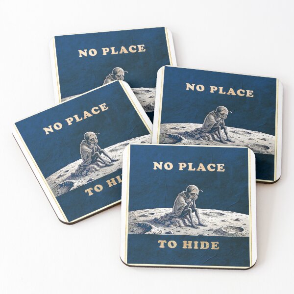 Item preview, No Place To Hide - Sad Alien Surrealist Sci-Fi Art designed and sold by Akio Saiko.