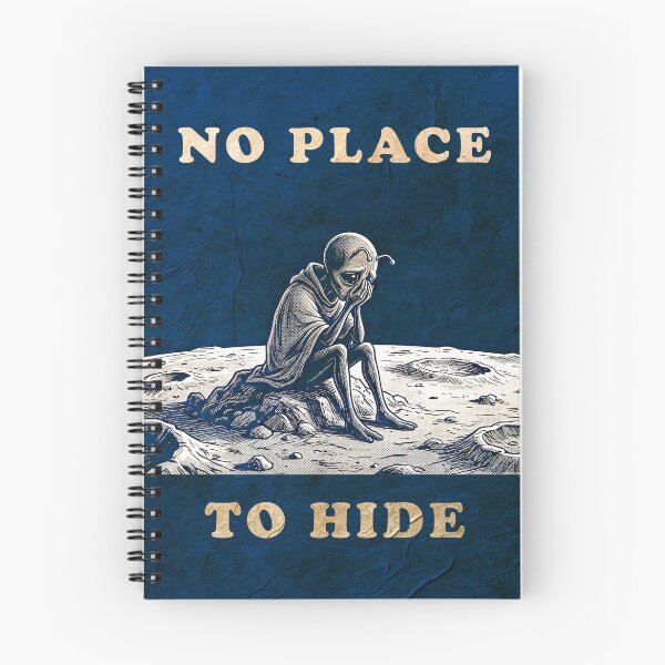 Item preview, No Place To Hide - Sad Alien Surrealist Sci-Fi Art designed and sold by Akio Saiko.