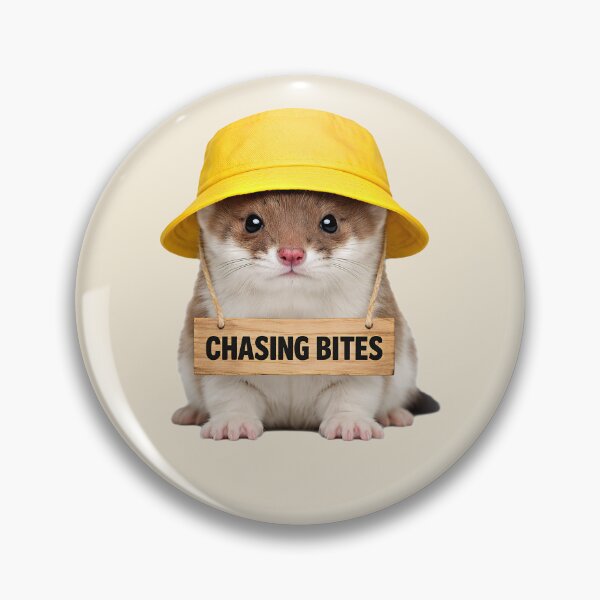 Item preview, Chasing Bites Cute Stoat Bucket Hat designed and sold by EimSol.
