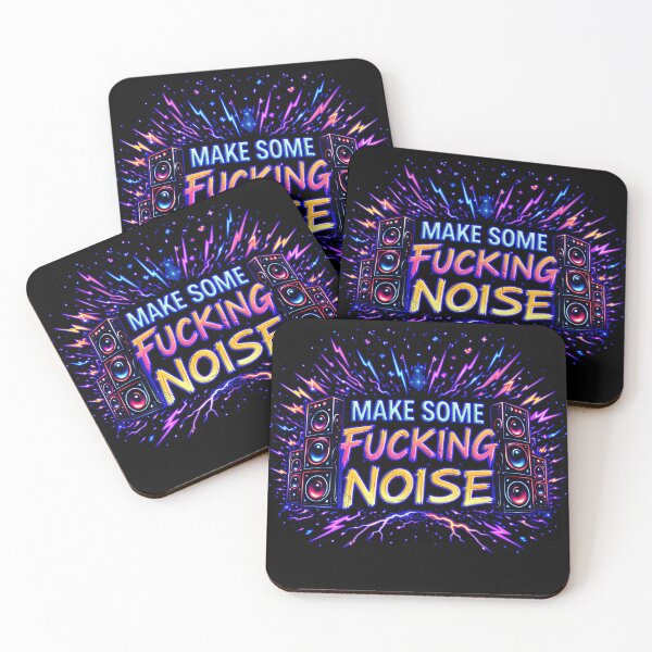 Item preview, Make Some Fucking Noise – Rave & Bass Party Slogan designed and sold by leyfinder.
