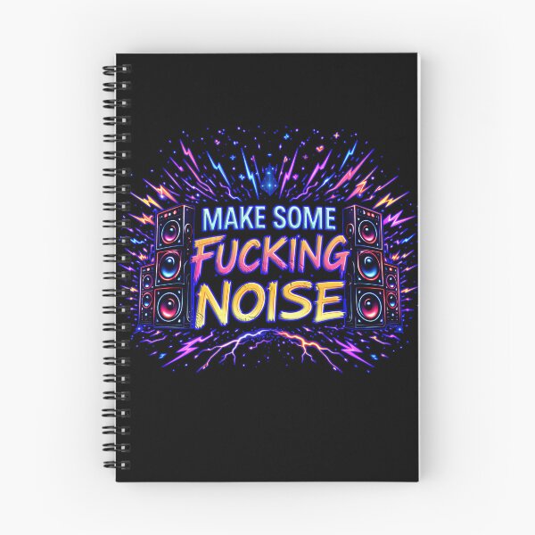 Item preview, Make Some Fucking Noise – Rave & Bass Party Slogan designed and sold by leyfinder.