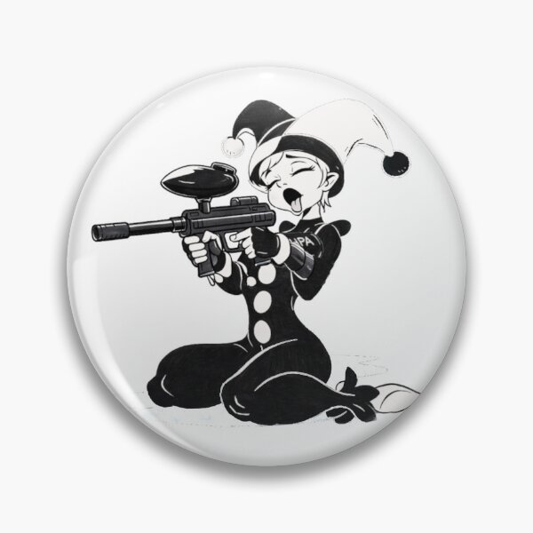 Item preview, Retro vintage harlequin playing paintball designed and sold by PaintballCrew.