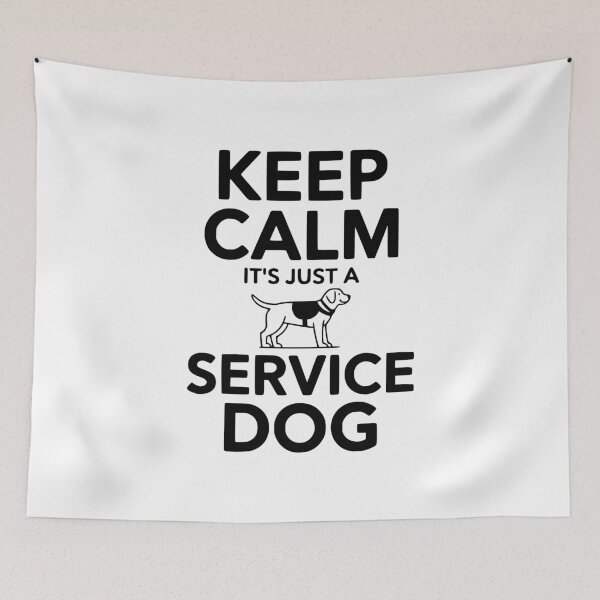 Item preview, Keep Calm It's Just a Service Dog designed and sold by Frank Ring.