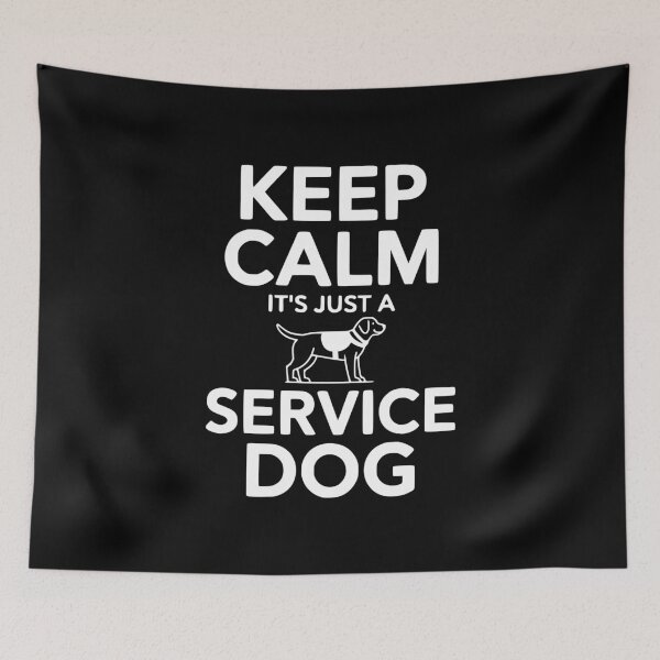 Item preview, Keep Calm It's Just a Service Dog designed and sold by Frank Ring.