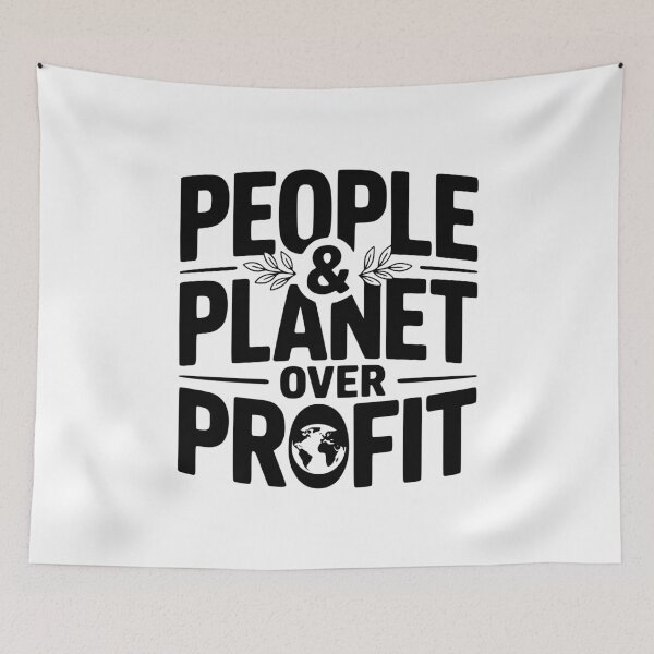 Item preview, People & Planet Over Profit designed and sold by Frank Ring.