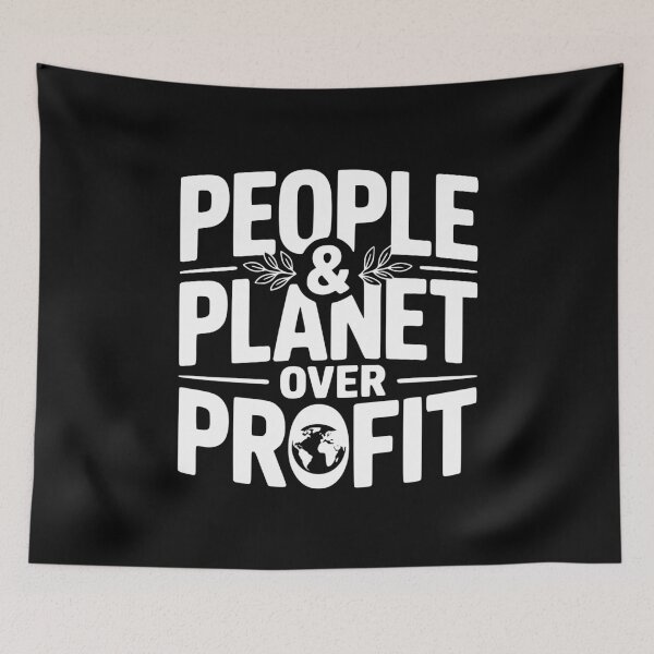 Item preview, People & Planet Over Profit designed and sold by Frank Ring.