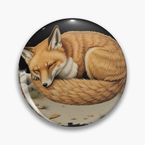 Item preview, Sleeping Red Fox Colored Pencil Style designed and sold by BloomStudio1.
