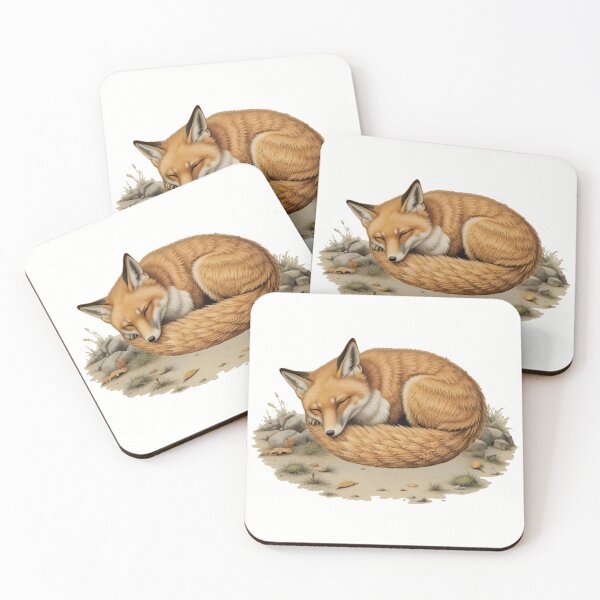 Item preview, Sleeping Red Fox Colored Pencil Style designed and sold by BloomStudio1.