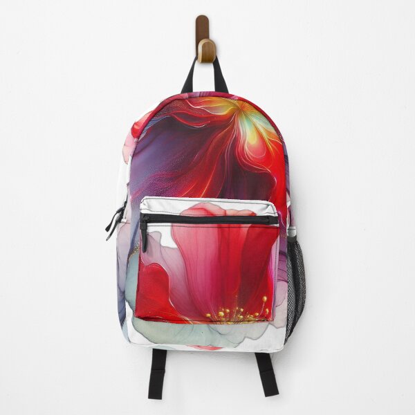 Item preview, Ethereal Crimson Bloom – Flowing Translucent Floral Art designed and sold by zhenAtelier.