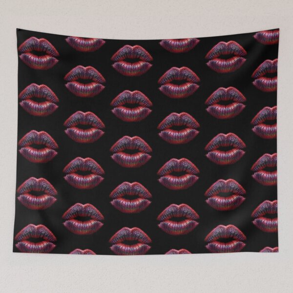 Item preview, Crimson Iridescence: Red Silk Lipstick Kiss designed and sold by Sybille-Yates.