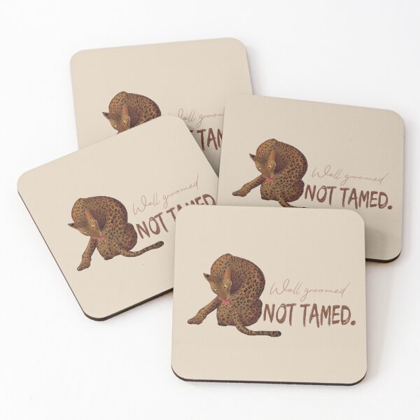 Item preview, Well Groomed Not Tamed Leopard Jaguar Illustration designed and sold by art-injoy.