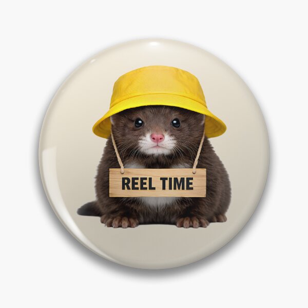 Item preview, Reel Time Cute Mink Bucket Hat designed and sold by EimSol.