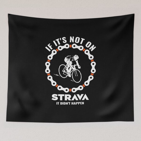 Item preview, If It’s Not On Strava It Didn’t Happen Cycling Shirt – Funny Road Bike Cyclist Design designed and sold by BMLprint ⭐⭐⭐⭐⭐.