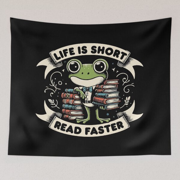 Item preview, Life Is Shorter, Read Faster – Speed Reader Quote designed and sold by Scaryzz.