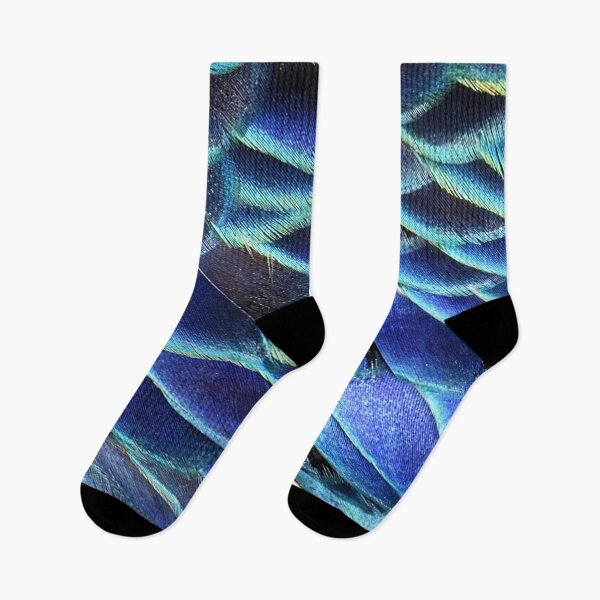 Item preview, Blue Feather Macro Photography – Teal and Cobalt Bird Plumage Texture Art Print designed and sold by chihuahuashower.